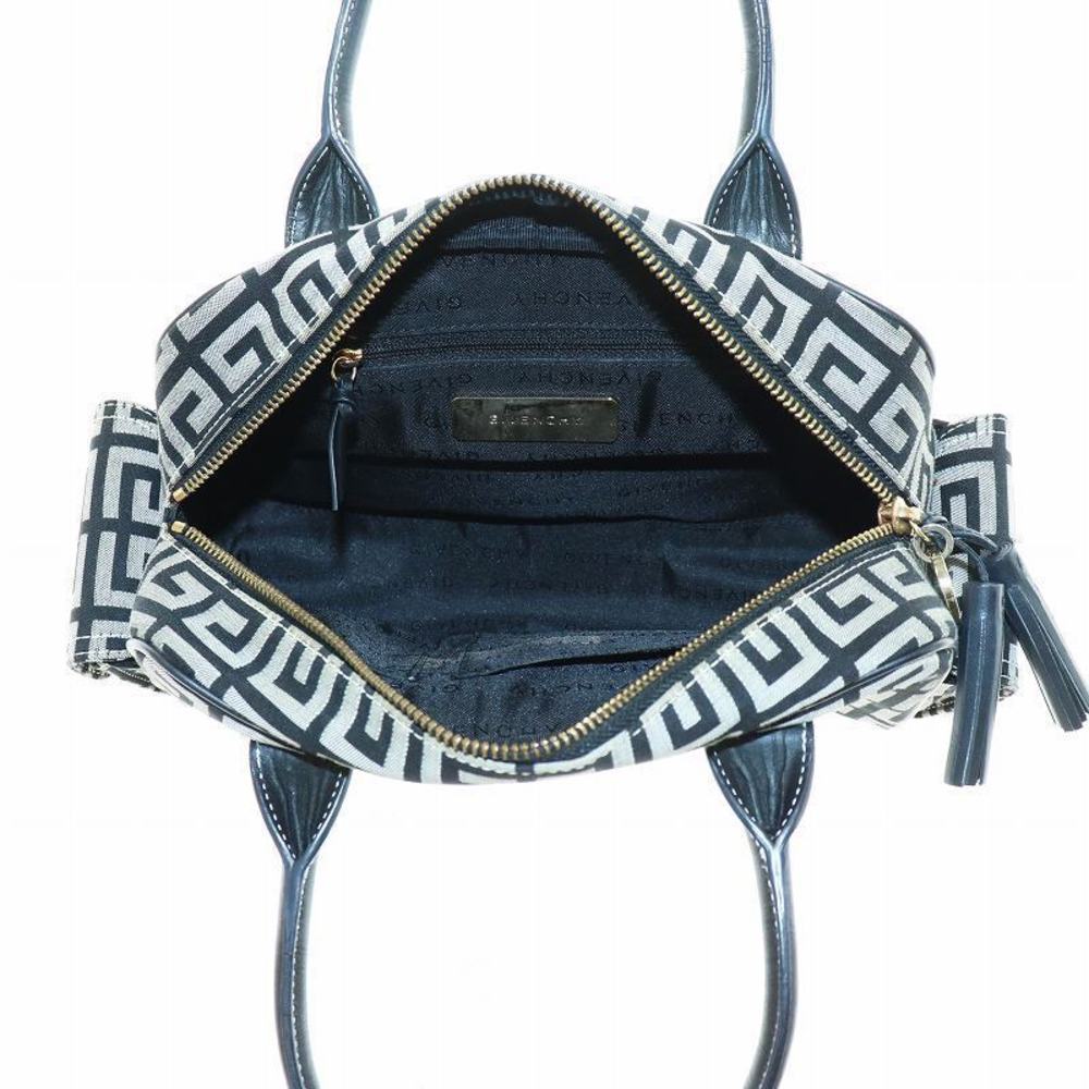 Givenchy Mini Boston Handbag G Pattern Canvas Lea… - image 3